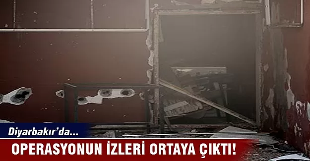 Diyarbakır'da operasyonun izleri ortaya çıktı