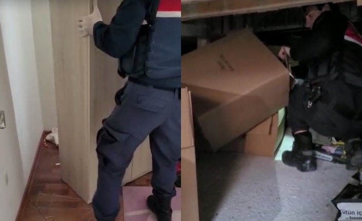 Dubleks dairede gizli geçit: Jandarma bile şoke oldu