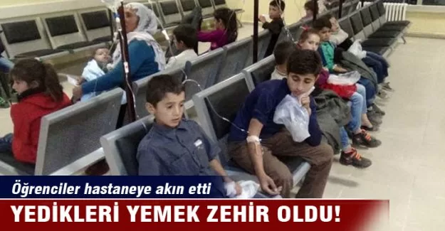 Yedikleri yemek zehir oldu!