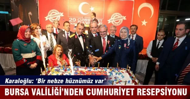 Bursa Valiliği'nden cumhuriyet resepsiyonu