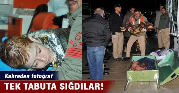 Tek tabuta sığdılar!