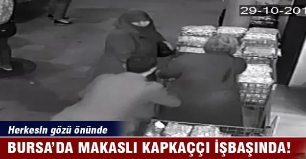 Bursa'da makaslı kapkaççı işbaşında!