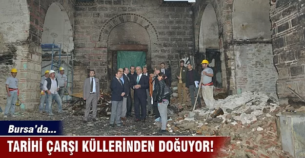 Bursa'da tarihi çarşı küllerinden doğuyor