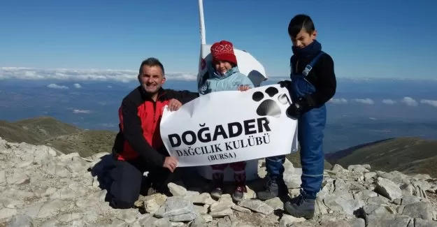5 yaşında Uludağ'ın zirvesine tırmandı