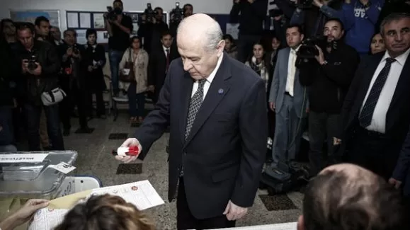 Devlet Bahçeli sandık başına gitti