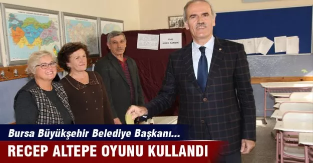 Başkan Altepe oyunu kullandı