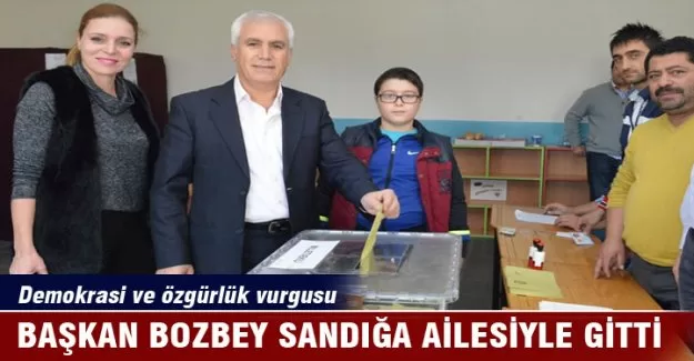 Başkan Bozbey'den demokrasi vurgusu