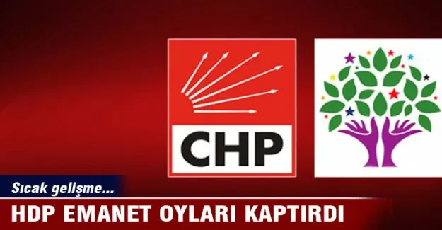 HDP emanet oyları kaptırdı