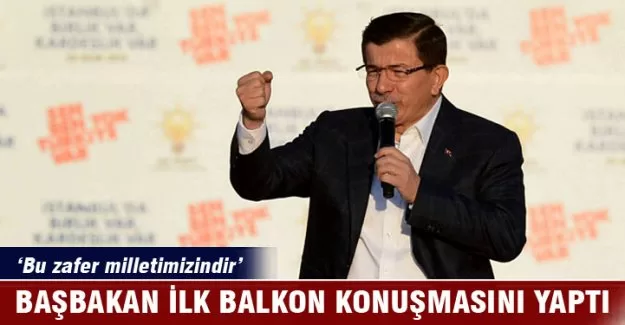 Davutoğlu'ndan seçim sonrası ilk açıklama