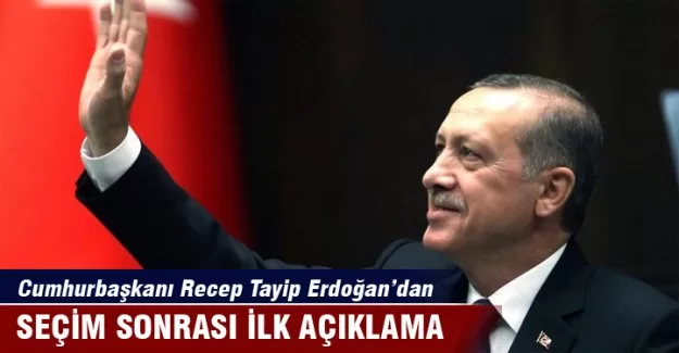 Cumhurbaşkanı Recep Tayip Erdoğan'dan yazılı açıklama