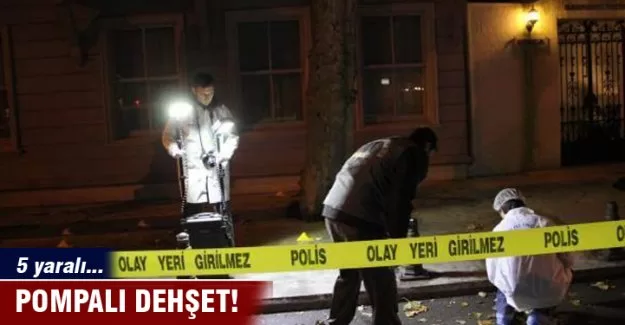 Sarıyer’de pompalı tüfek dehşeti: 5 yaralı