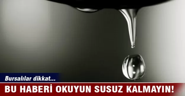 Bursalılar dikkat! Önlem almayı unutmayın!