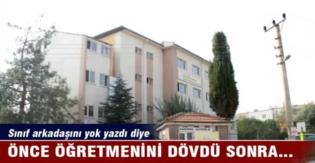 Öğretmenini dövdü yetmedi, müdür yardımcısına palayla saldırdı!