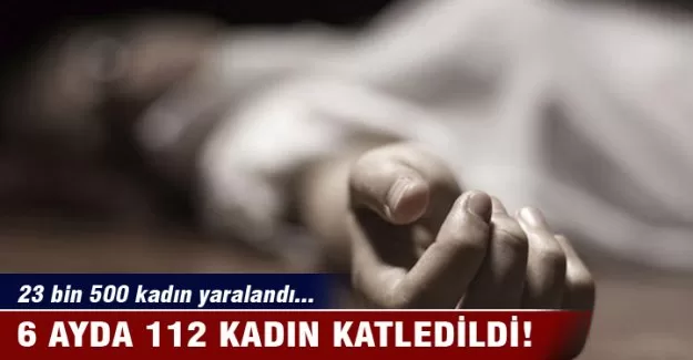 6 ayda 112 kadın katledildi!
