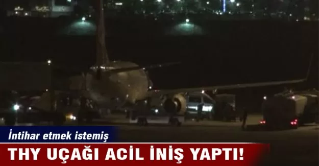 THY uçağı acil iniş yaptı!