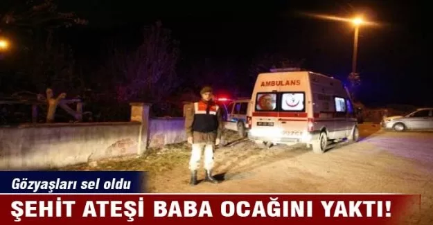 Düzceli şehidin baba ocağına ateş düştü
