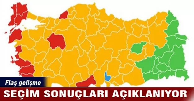 Seçim sonuçları açıklanıyor