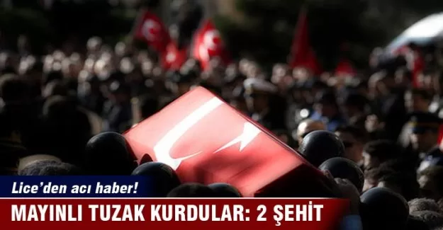 Lice'de PKK'dan mayınlı tuzak: 2 şehit