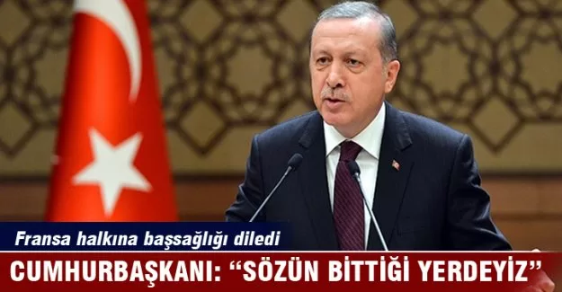 Erdoğan: 'Terörizmle mücadelede sözün bittiği yerdeyiz!'