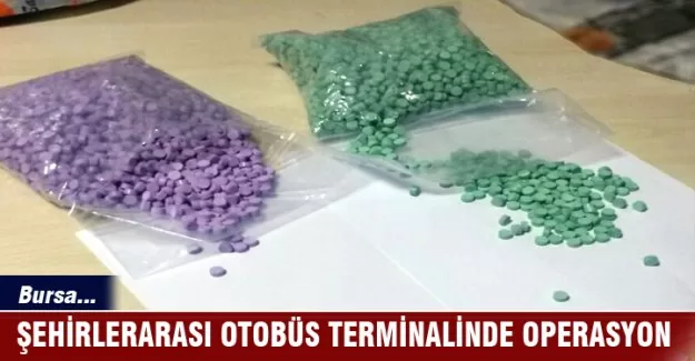 Şehirlerarası Otobüs Terminali'nde uyuşturucu operasyonu