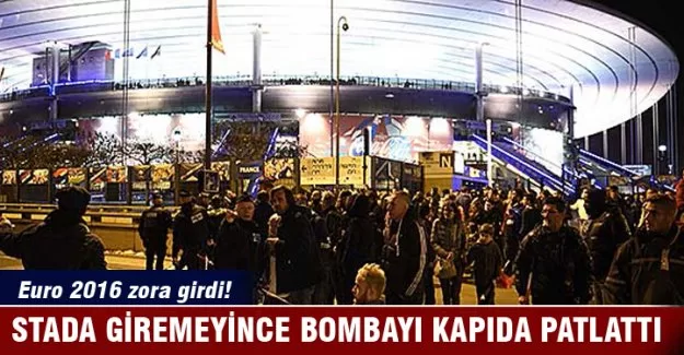 Stada giremeyince bombayı kapıda patlattı!