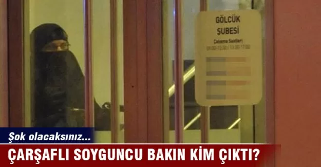 Çarşaflı soyguncu bakın kim çıktı