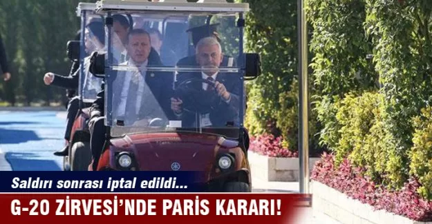 G-20'de müzik dinletileri iptal edildi