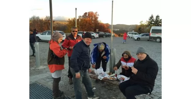 Uludağ'da pastırma yazı keyfi