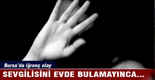 Sevgilisini evde bulamayınca!