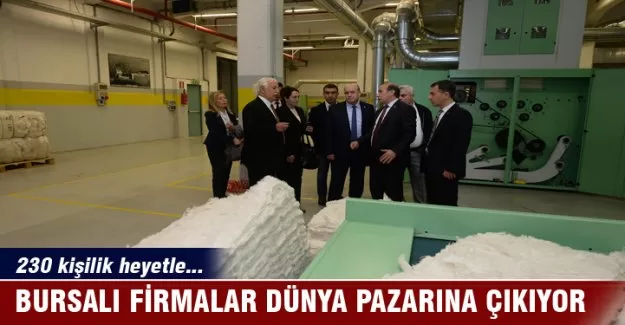 Bursalı firmalar dünya pazarına çıkıyor