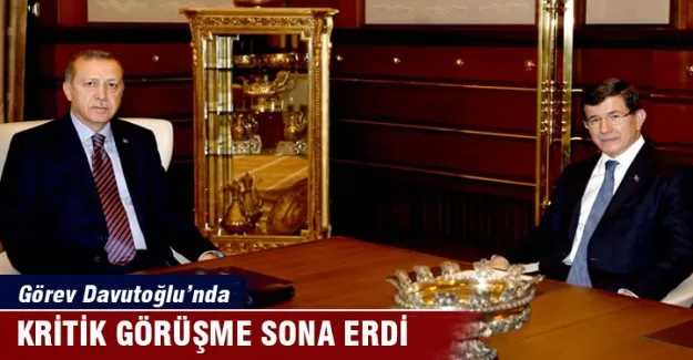 Kritik görüşme sona erdi! Görev Davutoğlu’nda
