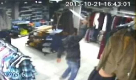 Mağazada dehşet dakikaları...