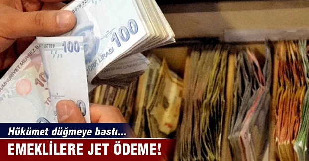 Emeklilere jet ödeme