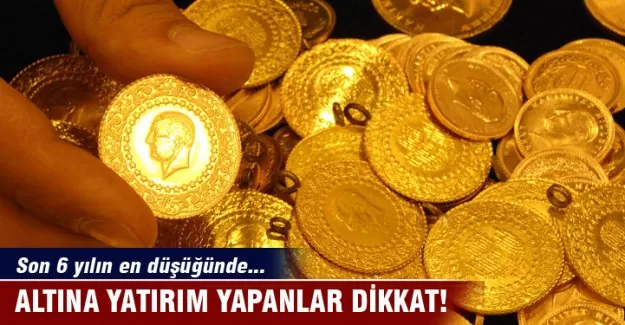 Altın 6 yılın en düşüğünü gördü