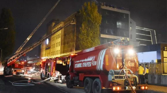 Haliç Üniversitesi'nde yangın