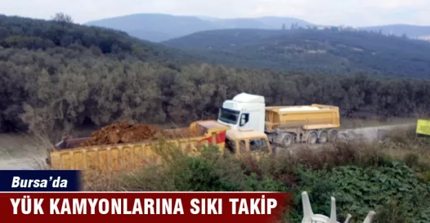 Yük kamyonlarına sıkı takip