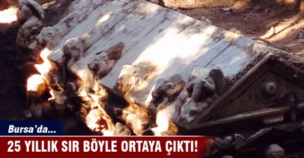 Bursa'da bulunan lahit 25 yıl önce açılmış!