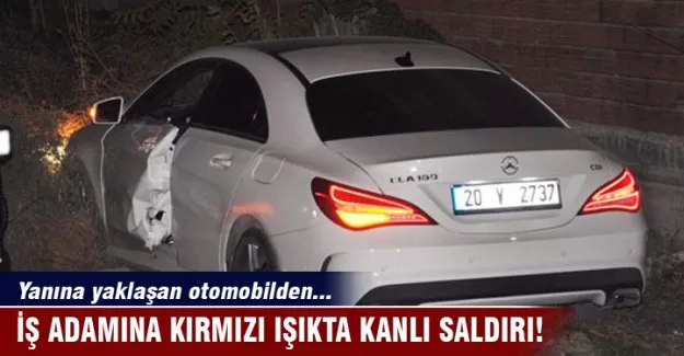 İş adamına kırmızı ışıkta kanlı saldırı!