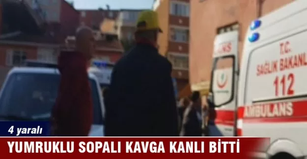 Yumruklu sopalı kavga kanlı bitti