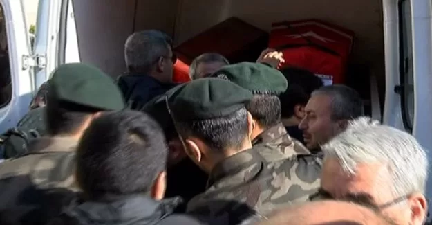 Şehidin cenazesi baba ocağında