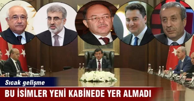 Yeni kabinede yer almayan 8 tecrübeli isim