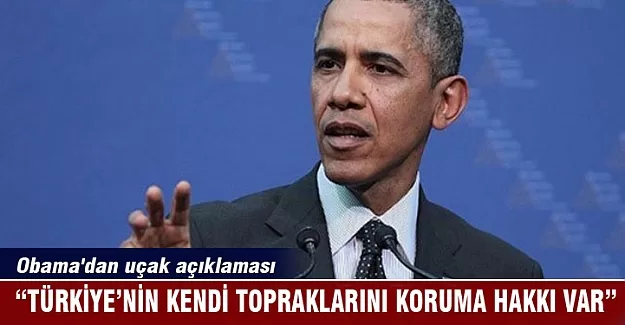 Obama'dan uçak açıklaması