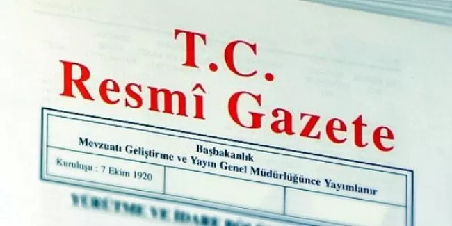 Bakanlar Kurulu resmi gazetede yayınlandı