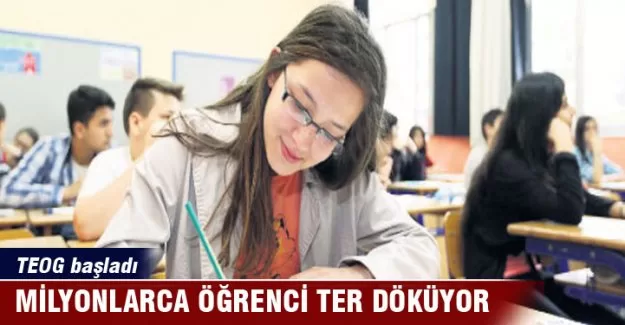 Milyonlarca öğrenci ter döküyor