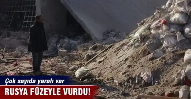 Rusya füzeyle vurdu! Çok sayıda yaralı var