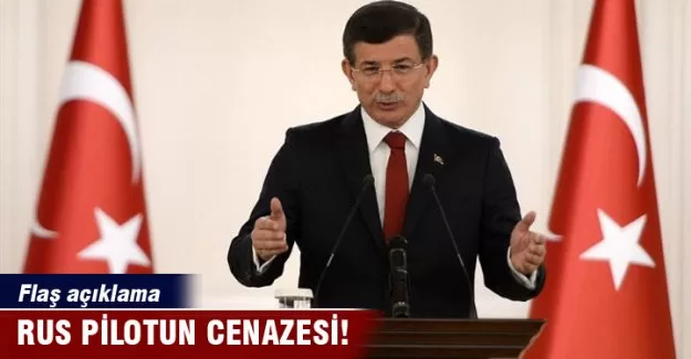 Rus pilotun cenazesi!