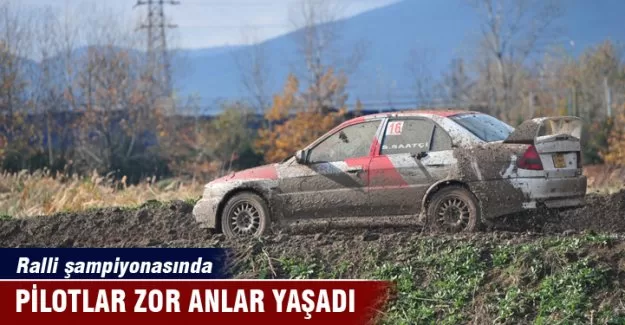 TOSFED Rallikros Kupası'nda pilotlar zor anlar yaşadı