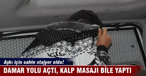 Aşkı için sahte stajyer oldu!