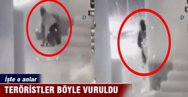 Polise saldırmak isteyen teröristler böyle vuruldu