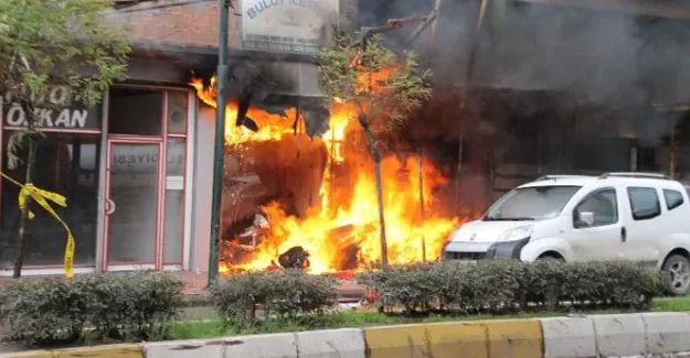 Bunalıma giren esnaf işyerini ateşe verdi